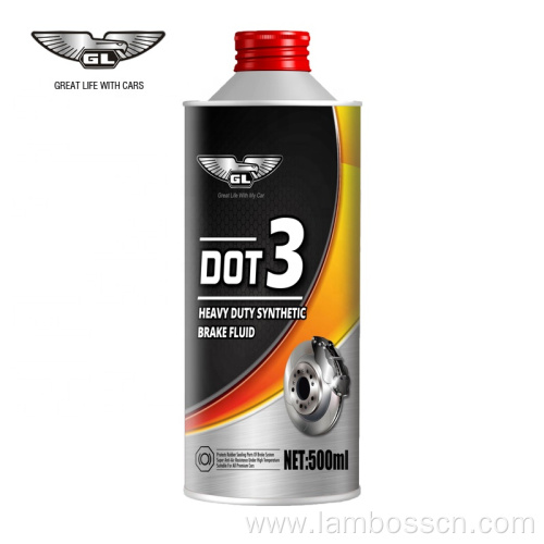 Mineral oil brake fluid for car